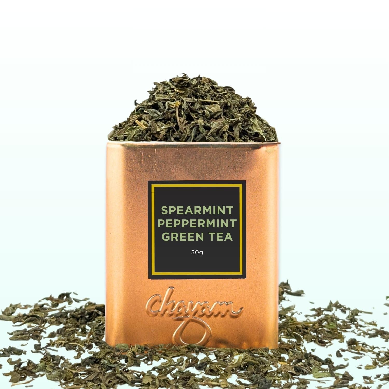 CHAYAM Moroccan Mint Green Tea | Pure Spearmint & Peppermint Blend | Refreshing Loose Leaf Tea (35g) | Supports Gut Health & Hormonal Balance | Enjoy Hot or Iced