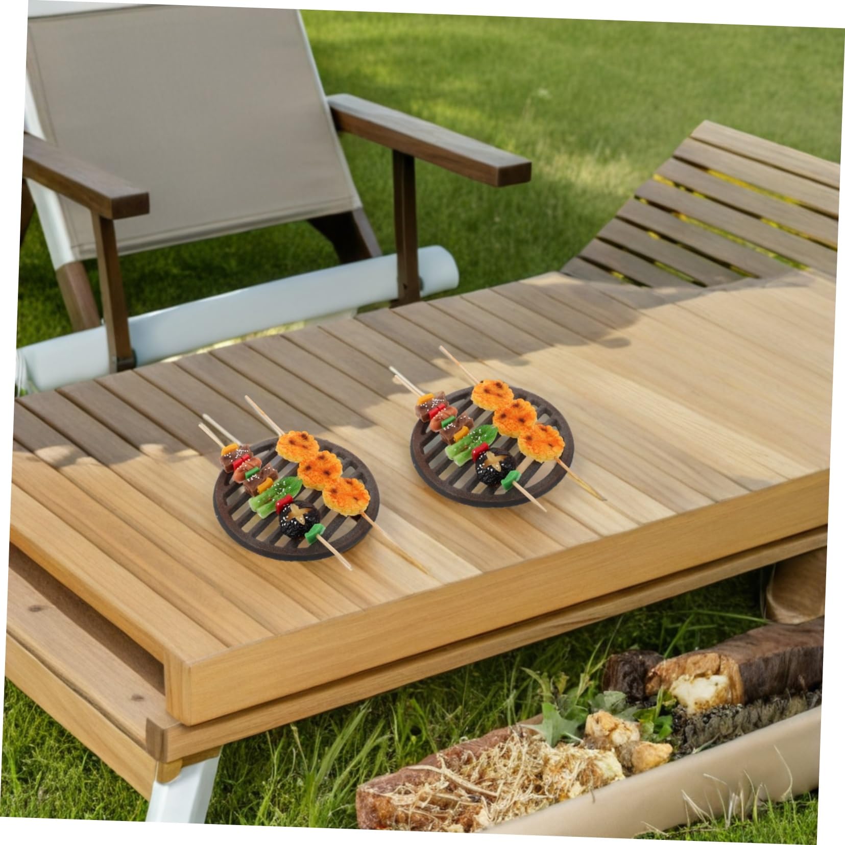 Toddmomy Cuisson Ronde pour Barbecue Rechange pour Foyer Extérieur Accessoire pour Barbecue