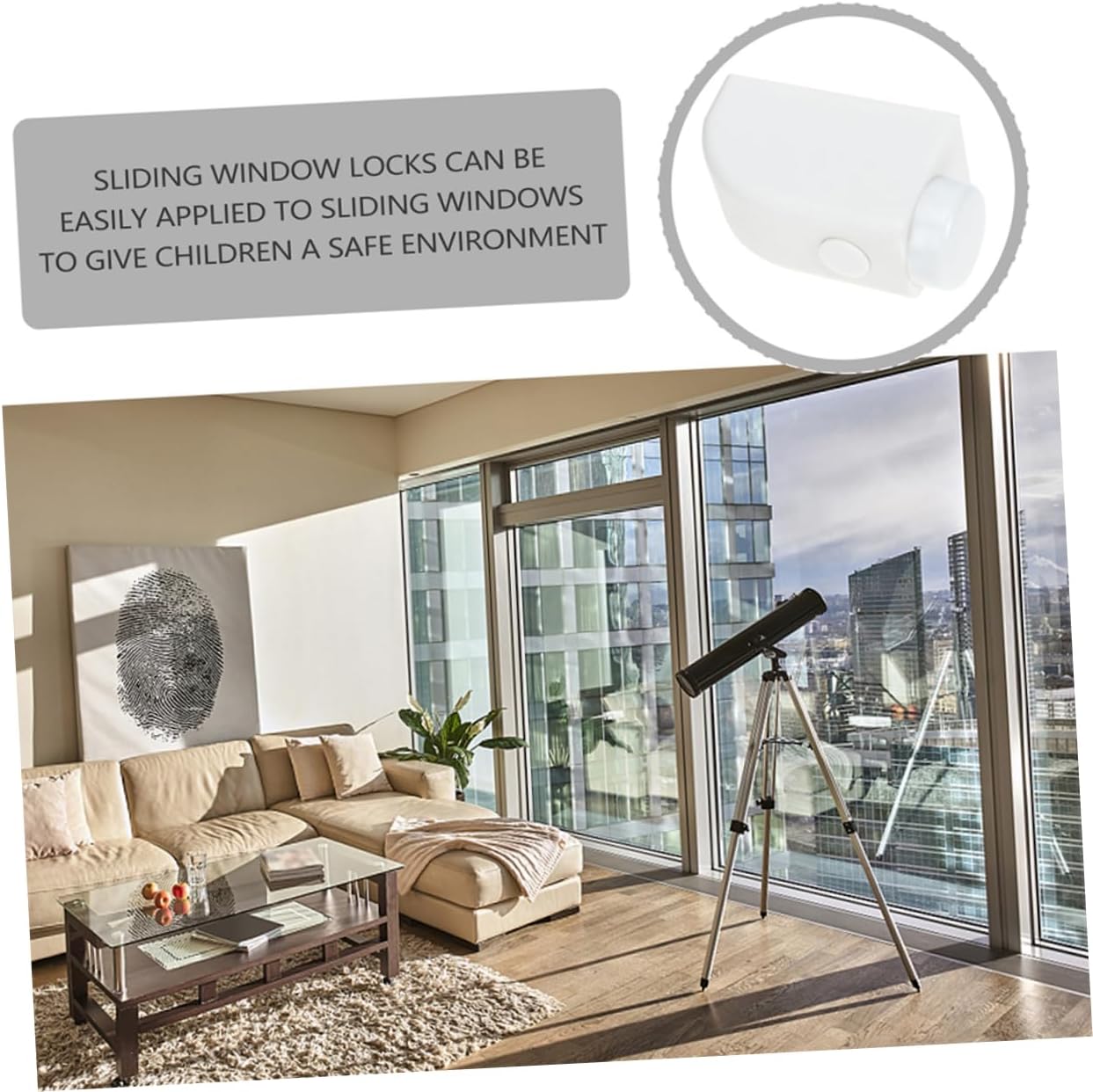 4pcs Window Lock Buckle Window Safety Latch Window Lock Stopper Window Locks Window Safety Lock Window Security Bars Sliding Window Stopper Children Limiting Lock Window Limiter