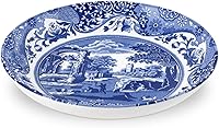 Vista 1 de Spode Tazón para pasta italiana azul, juego de 4 9 pulgadas, blanco
