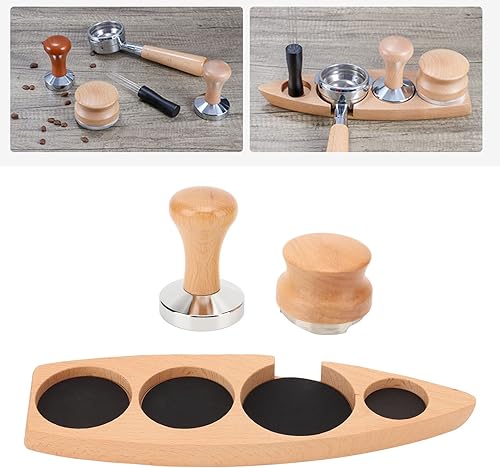 Miniatura 5 de Juego de 3 soportes para manipulación de café, café en polvo, café, estación de manipulación, martillo, soporte para distribuidor, organización para