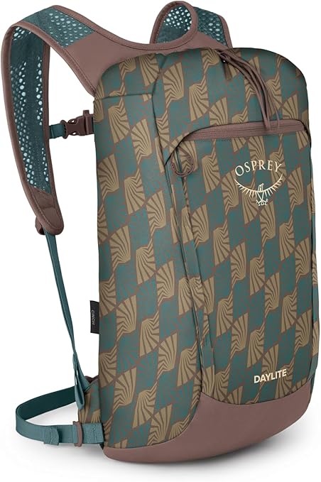 Osprey Daylite Cinch Backpack, Kazuma Print/Magma Brown