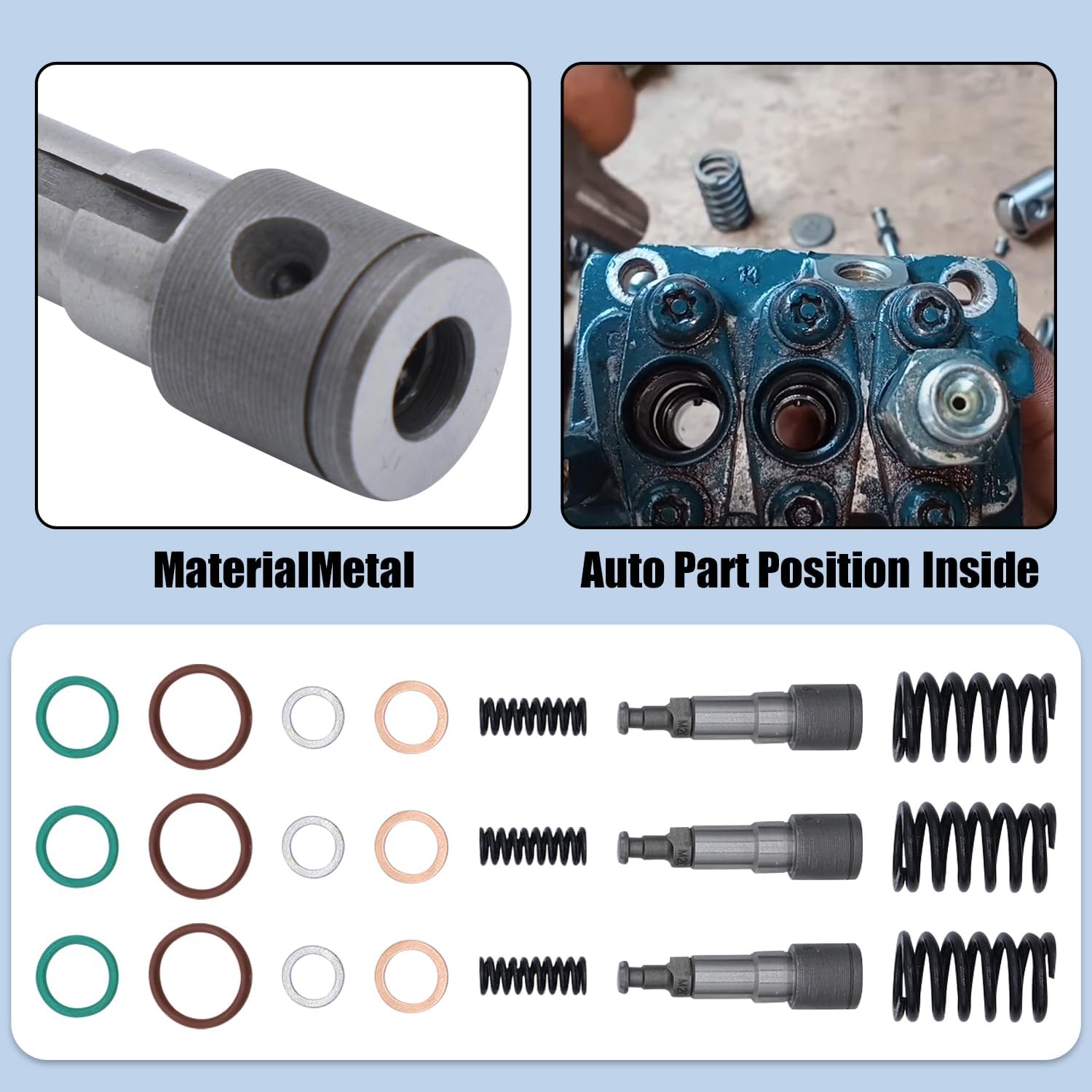 Fuel Injection Pump Rebuild Kit Compatible With Kubota D902 D722 D905, RTV 900, BX Toro Bobcat