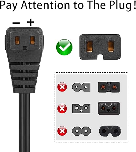 Miniatura 2 de PNGKNYOCN Cable de alimentación CC para refrigerador de automóvil de 12 V, terminal de anillo O de 16 AWG a cable de plomo portátil para automóvil