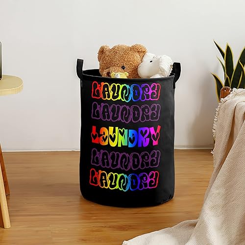 Miniatura 4 de Cesta de ropa sucia con nombre personalizado con texto personalizado para dormitorio sala de estar niños y niñas