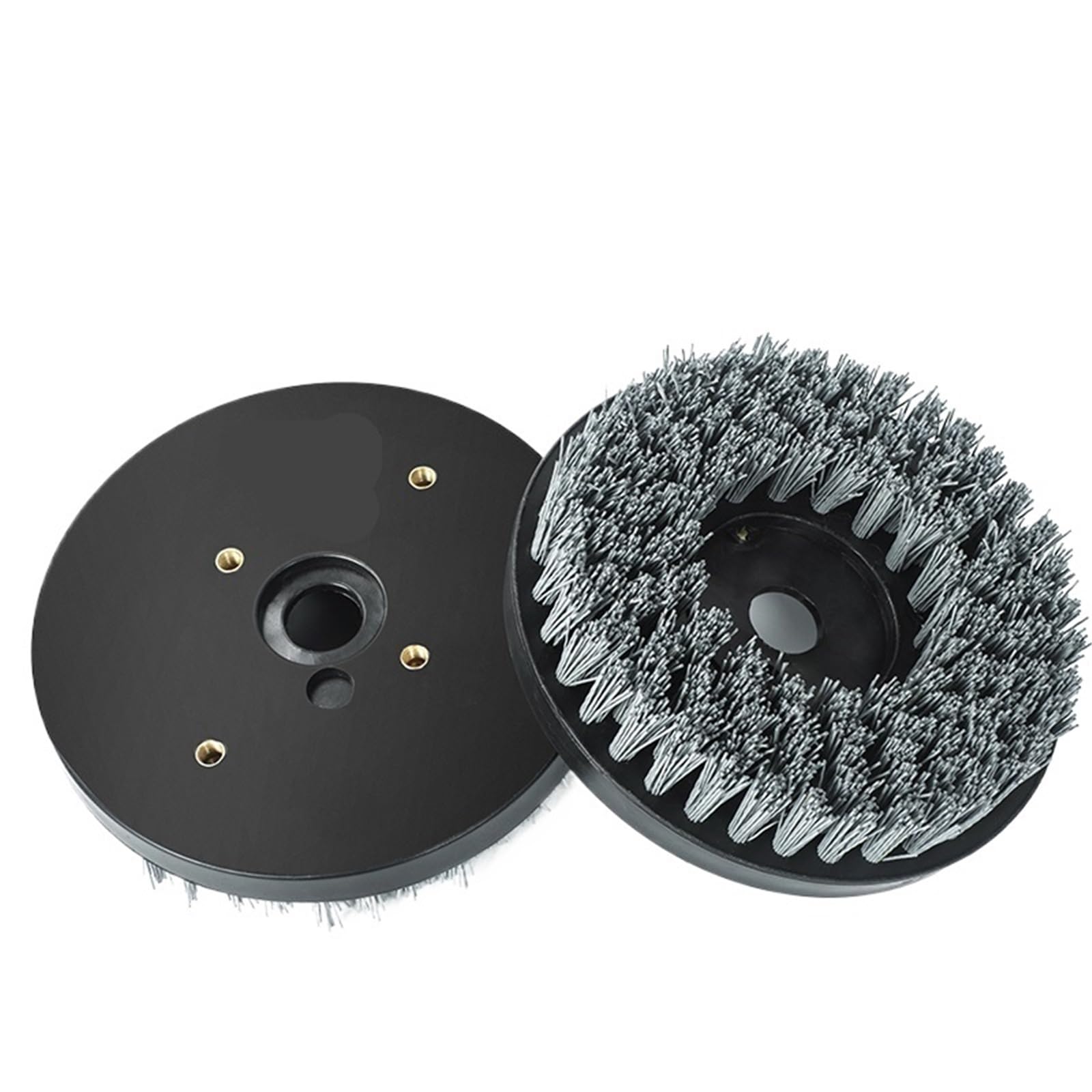 Nasadki szczotkowe do wiertarek, Kółko do szczotki kubkowej 8 cali 200 mm Nylon 4 otwory M8 Multi Grit Kamień Granit Marmur Czysty połysk(400-1PCS-M8)