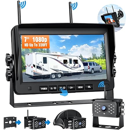 Amazon.com: Yakry RV Backup Camera Wireless System - 7'' HD Reverse ...
