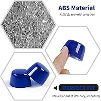 Vista 3 de Cubierta de Goma para Capó del Motor, Adorno de Adornos para Cuerpo de Vehículo para Jeep Wrangler JK JKU 2007-2018, Azul