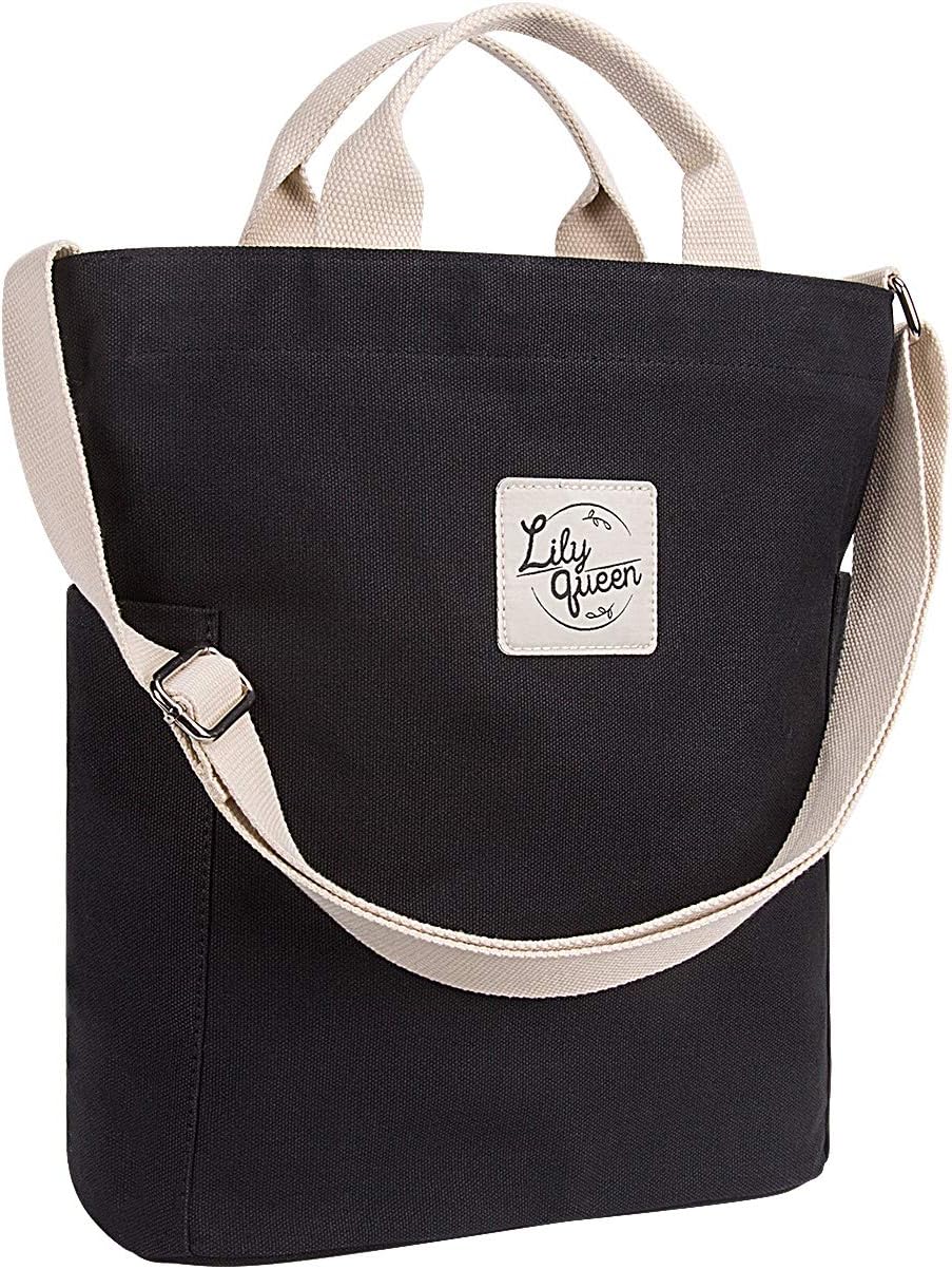 Women Canvas Tote Handbags Casual Shoulder Work Bag Crossbody