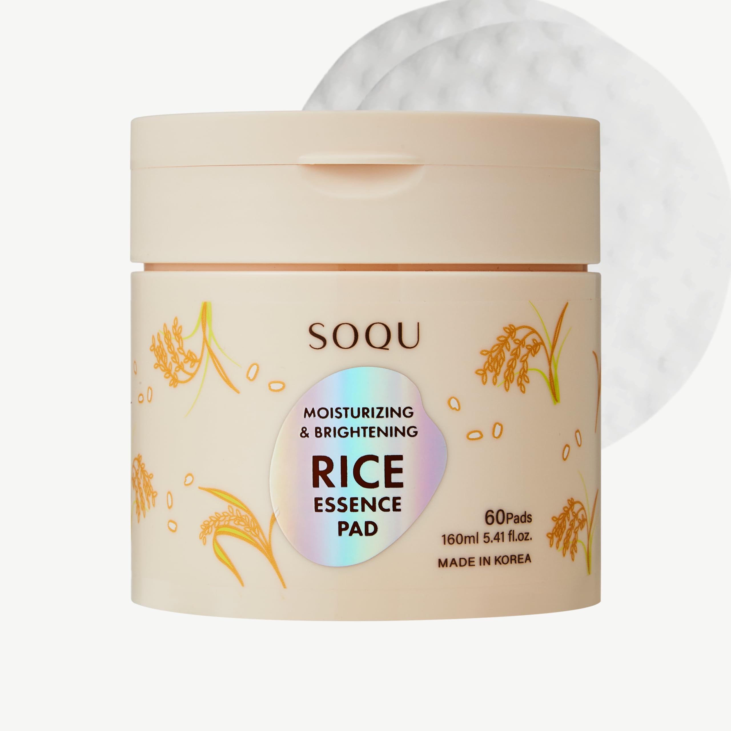 Snapklik.com : SOQU Rice Essence Pad Moisturizing & Brightening Facial Pads