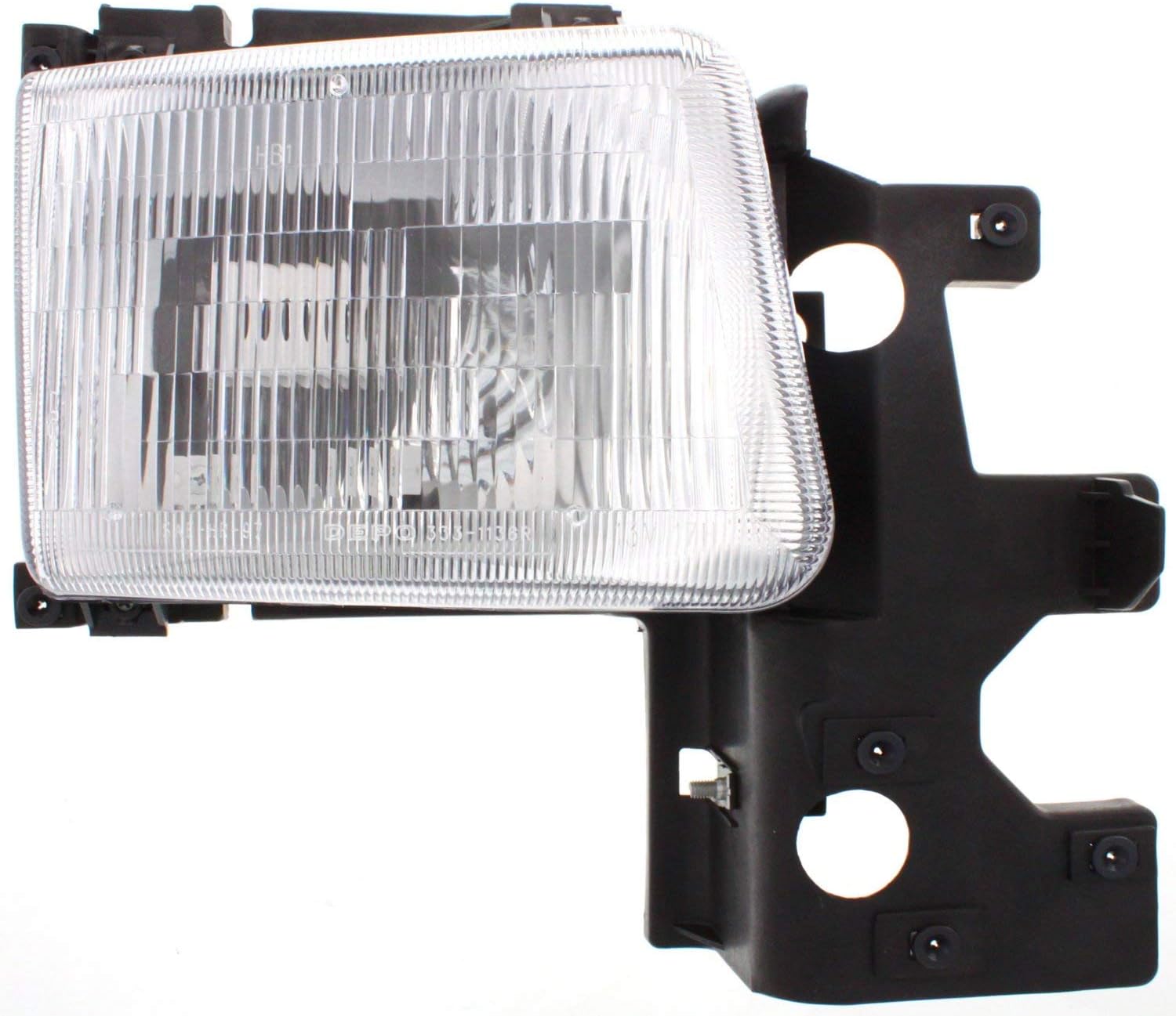 Evan Fischer Driver and Passenger Side Headlight for Dodge B3500 Base 1995-1997 Also Fits B2500 Halogen With bulb(s) Replaces# 55055277AB 55055276AB