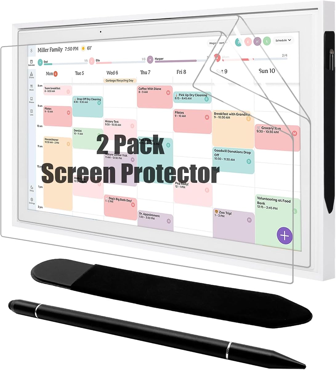 2 Pack Screen Protector and Stylus