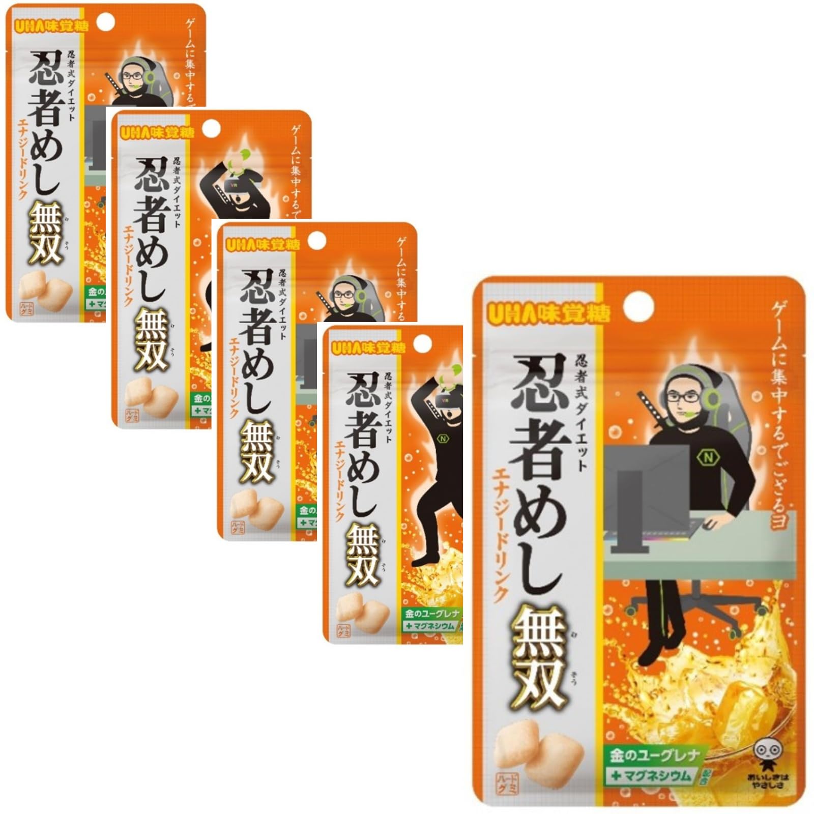 Amazon | 忍者 めし無双 エナジードリンク味 グミ 5個セット