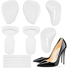 Silicone Heel Pads for Shoes with Forefoot Arch Support Inserts