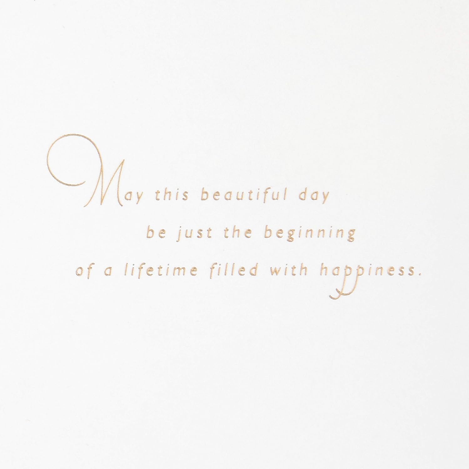 Hallmark Signature Wedding Card (Just the Beginning)