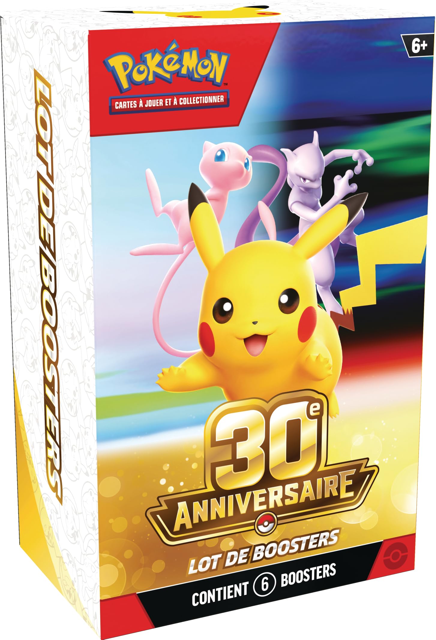 Pokémon : Lot de boosters 30ᵉ Anniversaire du JCC Pokémon (6 boosters)