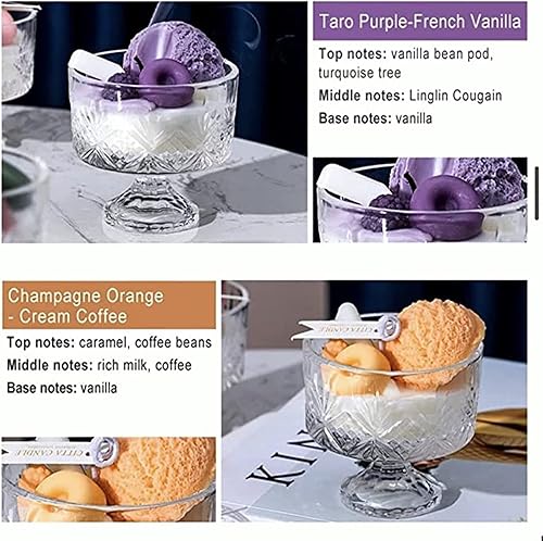 Miniatura 4 de Arena perfumada, velas perfumadas de flores, vela en frasco, 10.4 onzas, tiempo de combustión de más de 22 horas, cera de soja natural, adecuada