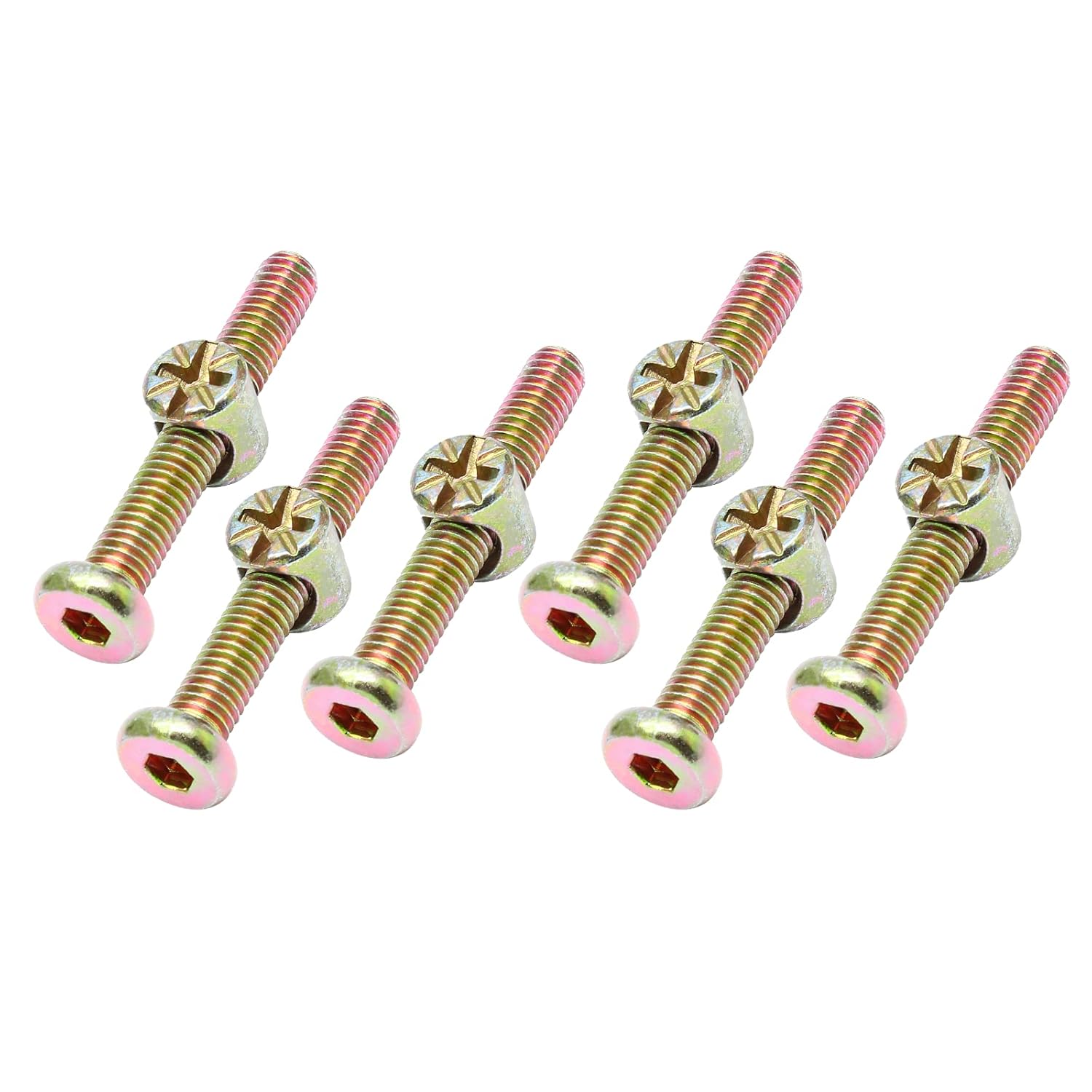 Uenhoy 10 Pack Baby Bed Crib Screw Bolts Kit M6 x 40mm Hex