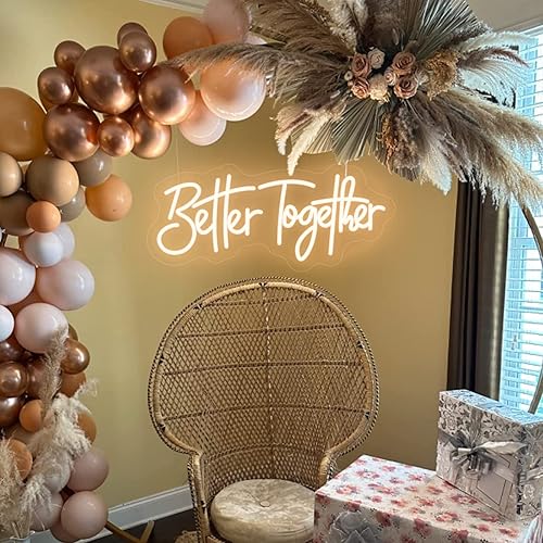 Miniatura 10 de Letreros de neón para decoración de pared, letreros de neón personalizados de UOPUDSIR reutilizables, letrero LED para decoración de boda,