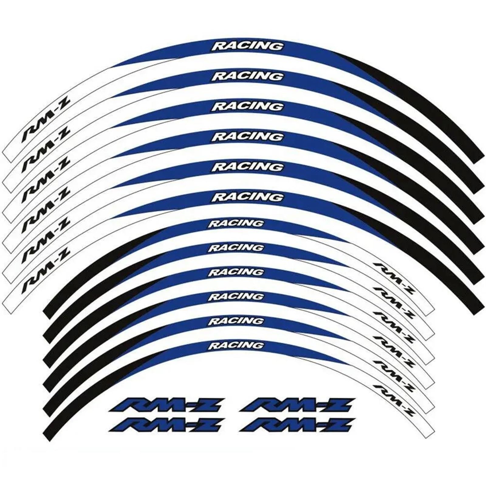 Motorcycle Stickers Reflective Wheel Decals Rims for Suzuki RMZ450 RMZ250 RMZ 450 250 RM Z450 Z250 Z(Style 4)