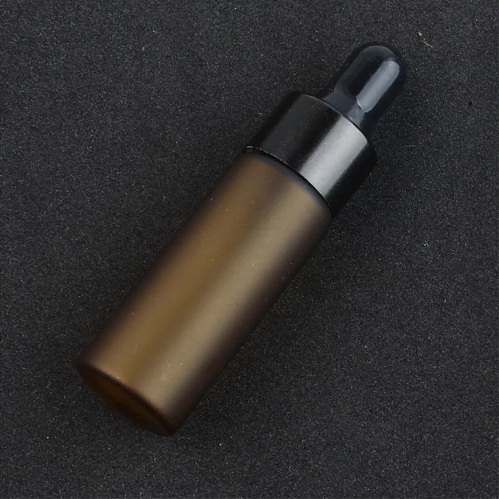 Contagocce 30 pezzi 100 5 ml flaconi contagocce in vetro ambrato satinato riutilizzabili vuoti di olio essenziale for pipetta da massaggio(Black With white,50pcs)