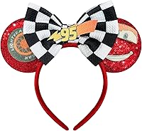 Vista 5 de Diadema de orejas de ratón con lazos de lentejuelas para mujer - Halloween