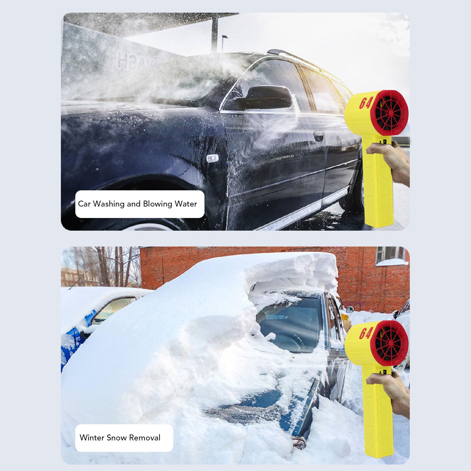 Naroote Soplador de Aire Comprimido, Soplador de Aire Eléctrico con Motor sin Escobillas, Control Inteligente de Temperatura, Ajustes de Velocidad Regulables, para Hogar y Oficina (Enchufe de la UE)