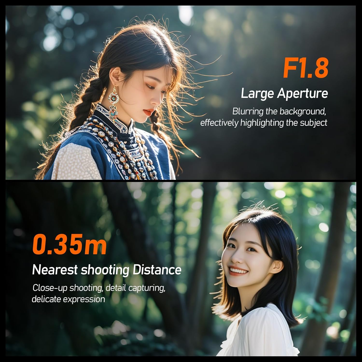 YONGNUO YN50MM f1.8 II Lens for Canon EF Mount, AF/MF 50mm f/1.8 Prime Lens, Macro-Style Close Focus, 7-Blade Aperture, Lightweight Design, Black