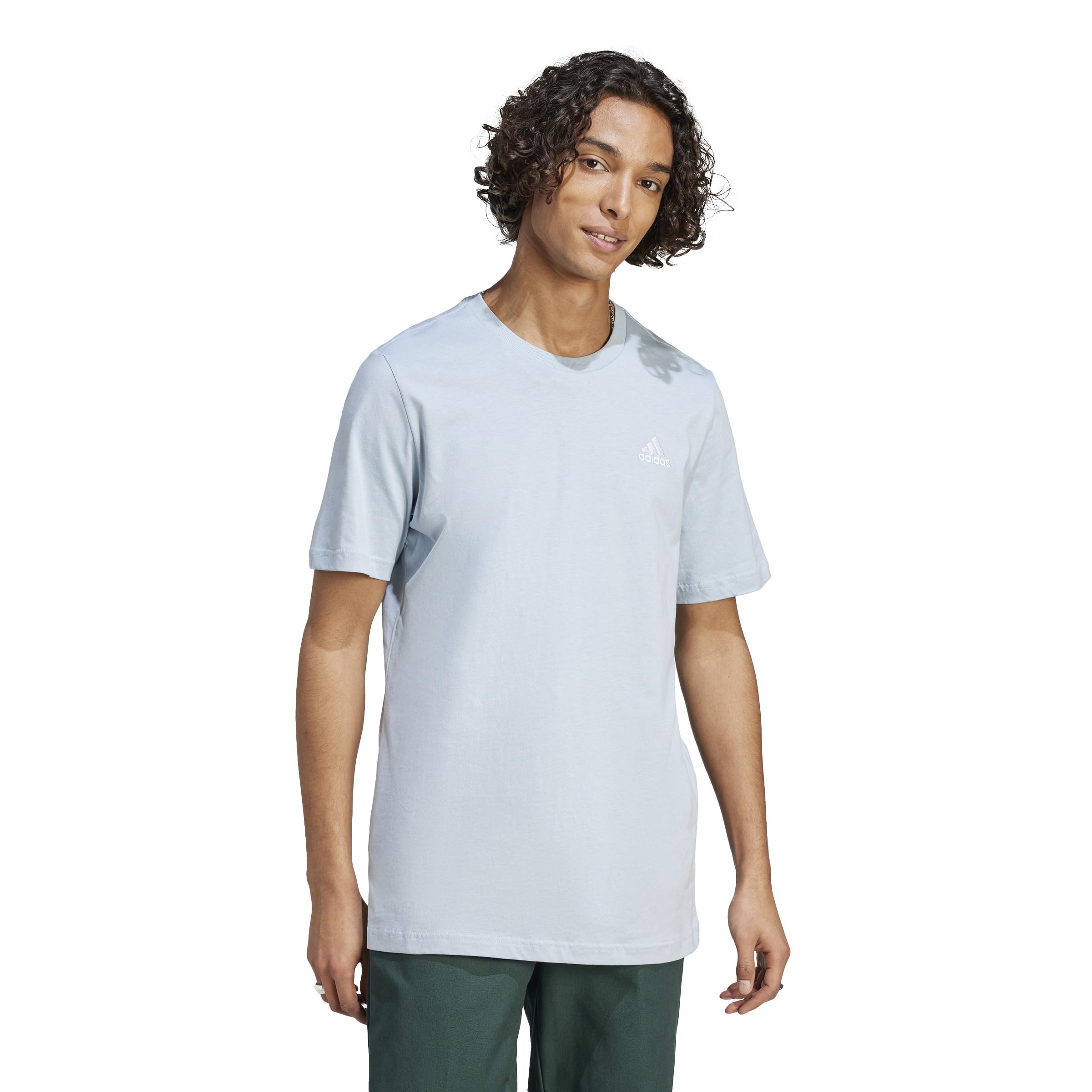 Adidas Sportswear Men'S Essentials Short Sleeve T-Shirt - Blue