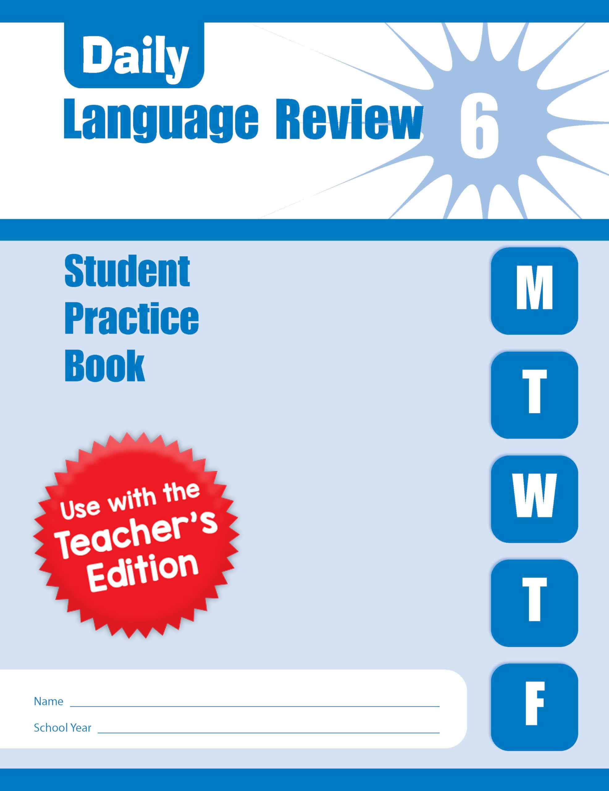 Daily Language Review, Grade 6 Student Edition Workbook