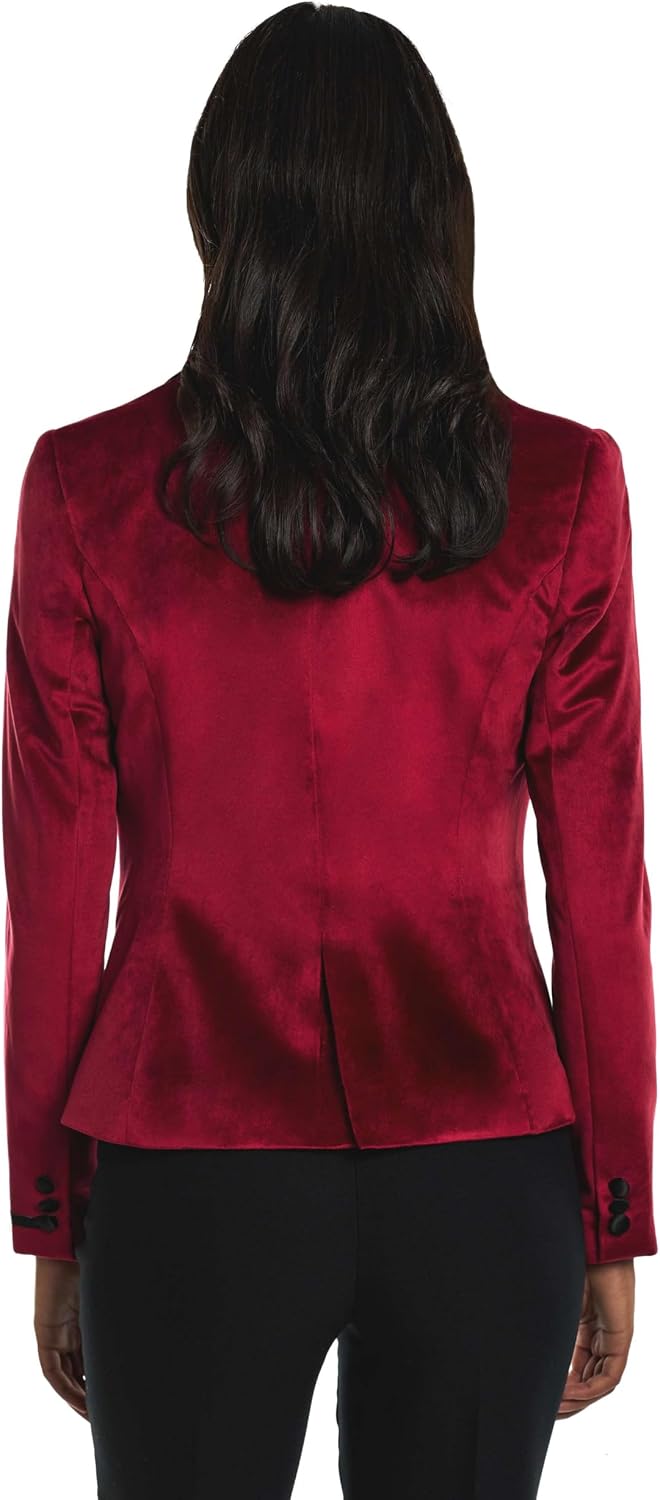 Womens Dinner Jacket - Burgundy Women's Blazer