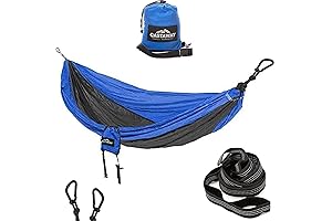 Double Blue Castaway Hammock for an Optimum Outdoor Experience