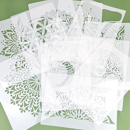 Miniatura 3 de 12 plantillas de geometría sagrada  Mano de Hamsa, Torus, Om, Lotus, Luna, Mandala, Zen, Flor de la Vida, Yoga, Espiritual, Plantillas de meditación