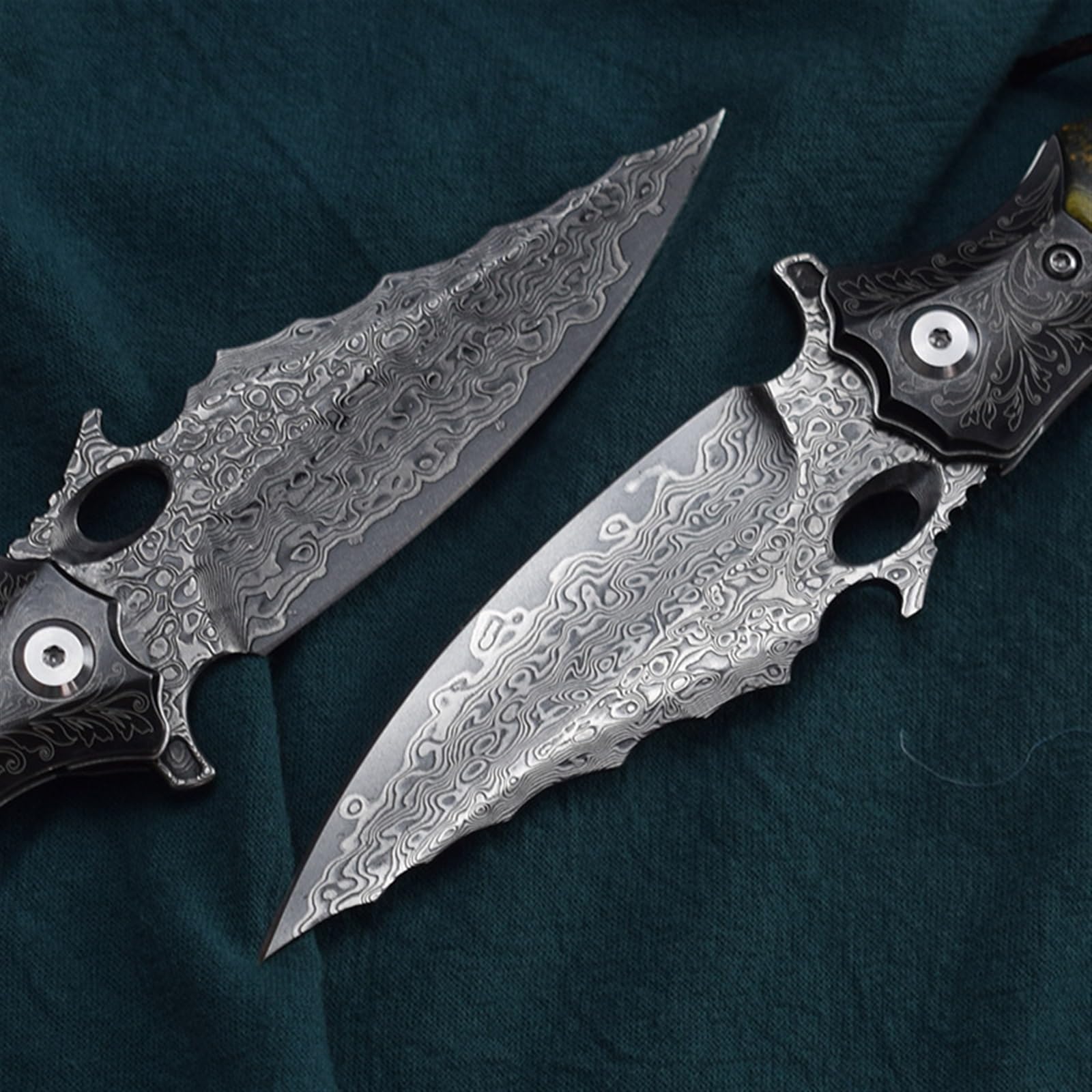Handmade Damascus Custom Made Outdoor And Kitchen Knives for Survival Camping Fishing Hiking Hunting Gift