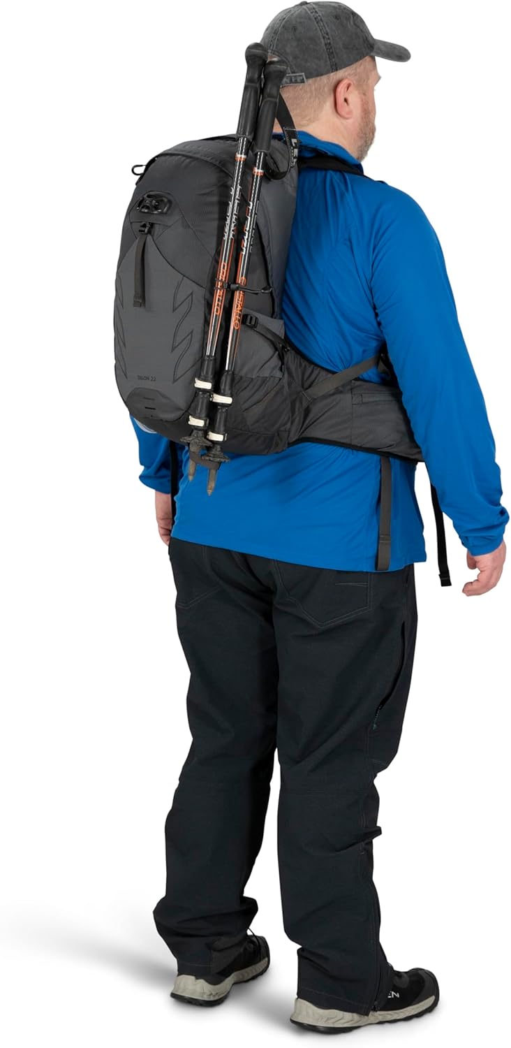 Osprey Talon 22L Men's Hiking Backpack with Hipbelt, Eclipse Grey, L/XL, Extended Fit - Image 17
