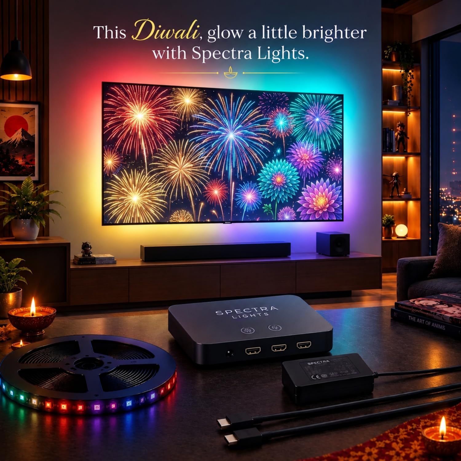 Spectra Lights HDMI Sync Box - TV Backlight Sync -3