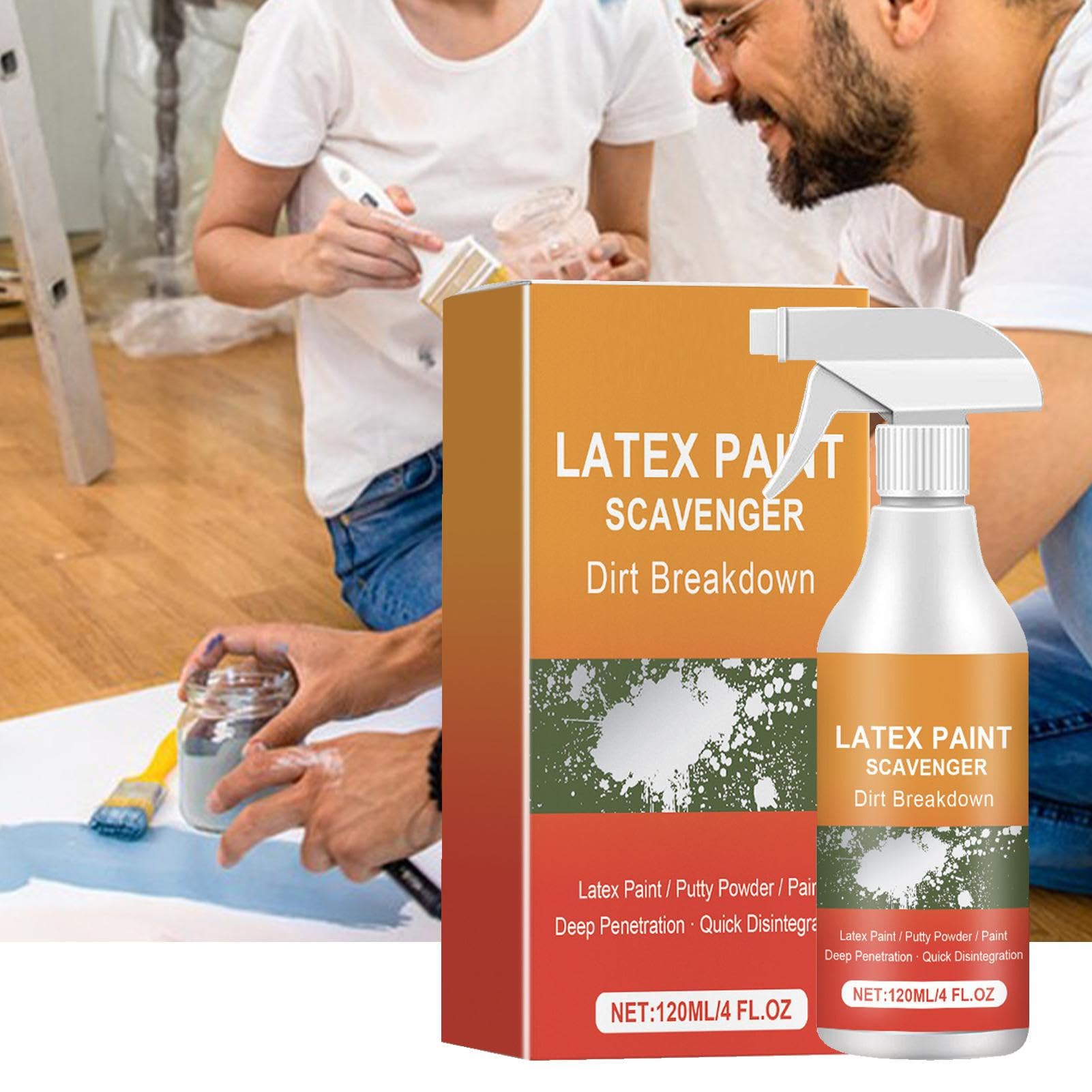 Sverniciatore per cemento, piastrelle, pietra, legno e metallo, 120 ml di vernice e vernice liquida, ecologico con applicatore per ristrutturazione, pulizia