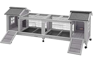 Aivituvin Bunny Hutch Outside and Indoor - Durable and Convenient