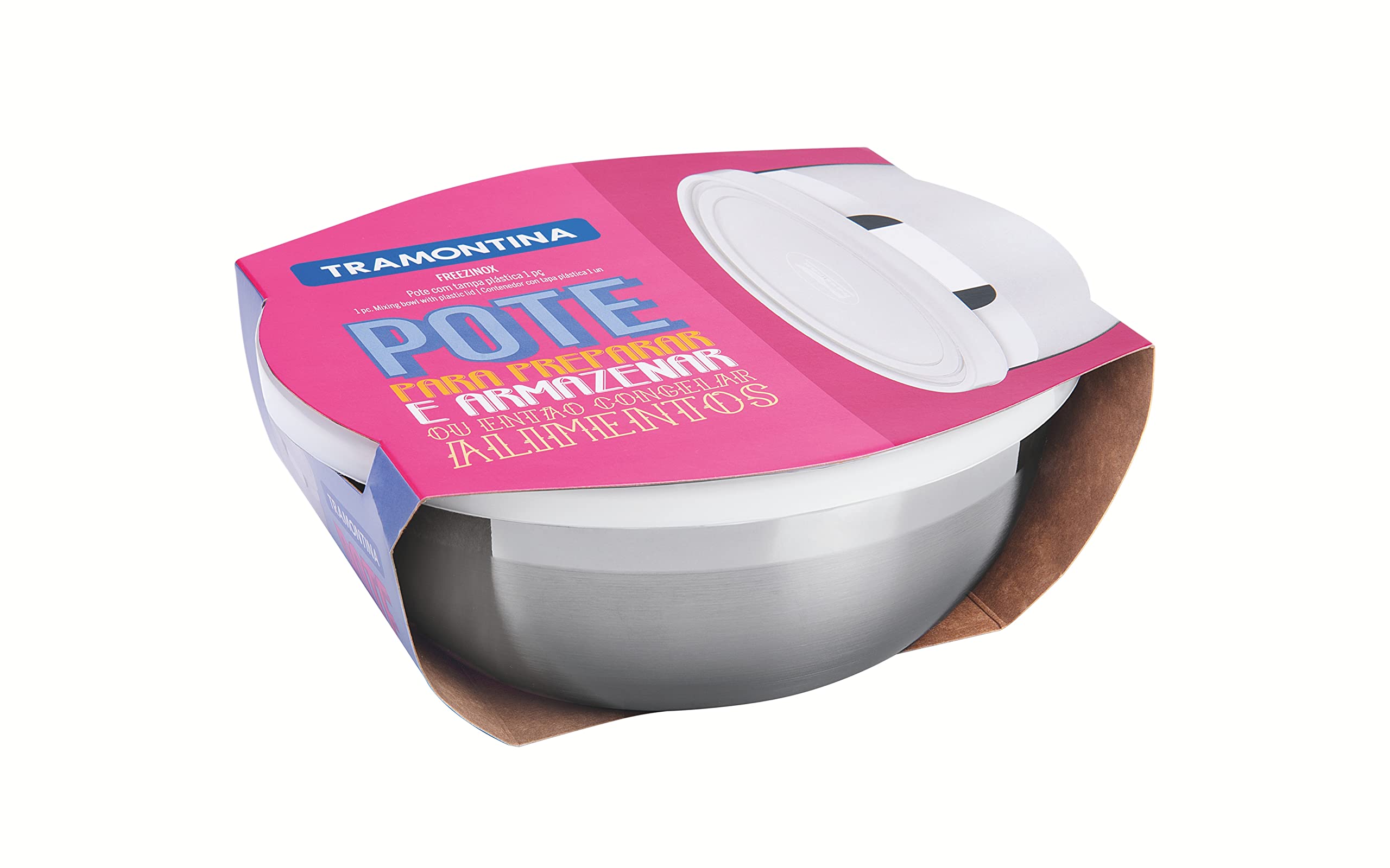 Amazon｜トラモンティーナ ミキシングボウル 蓋付き (冷凍保存可