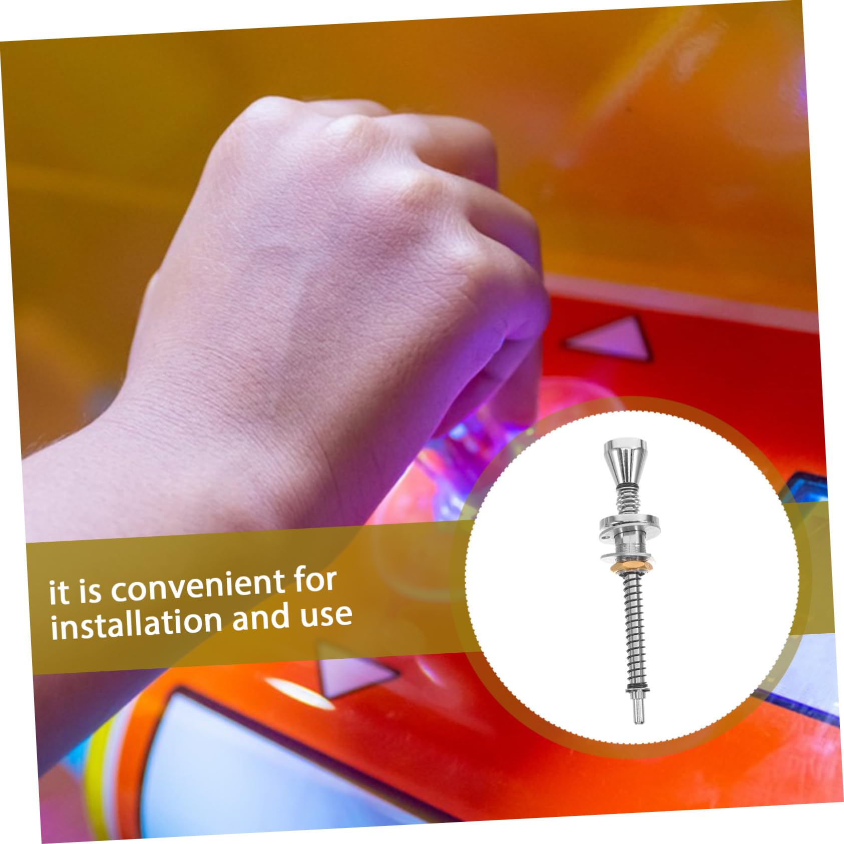 UPKOCH Lance Bille en Alliage Argenté pour Machine de Flipper Levier Stable et Contrôle Fluide, pour Usage Commercial et Occasions de Loisir