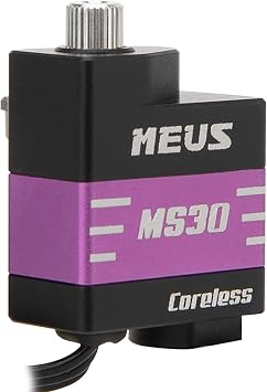 MEUS Racing Coreless Micro Servo for Axial SCX30 1/30 RC Crawler (Purple)