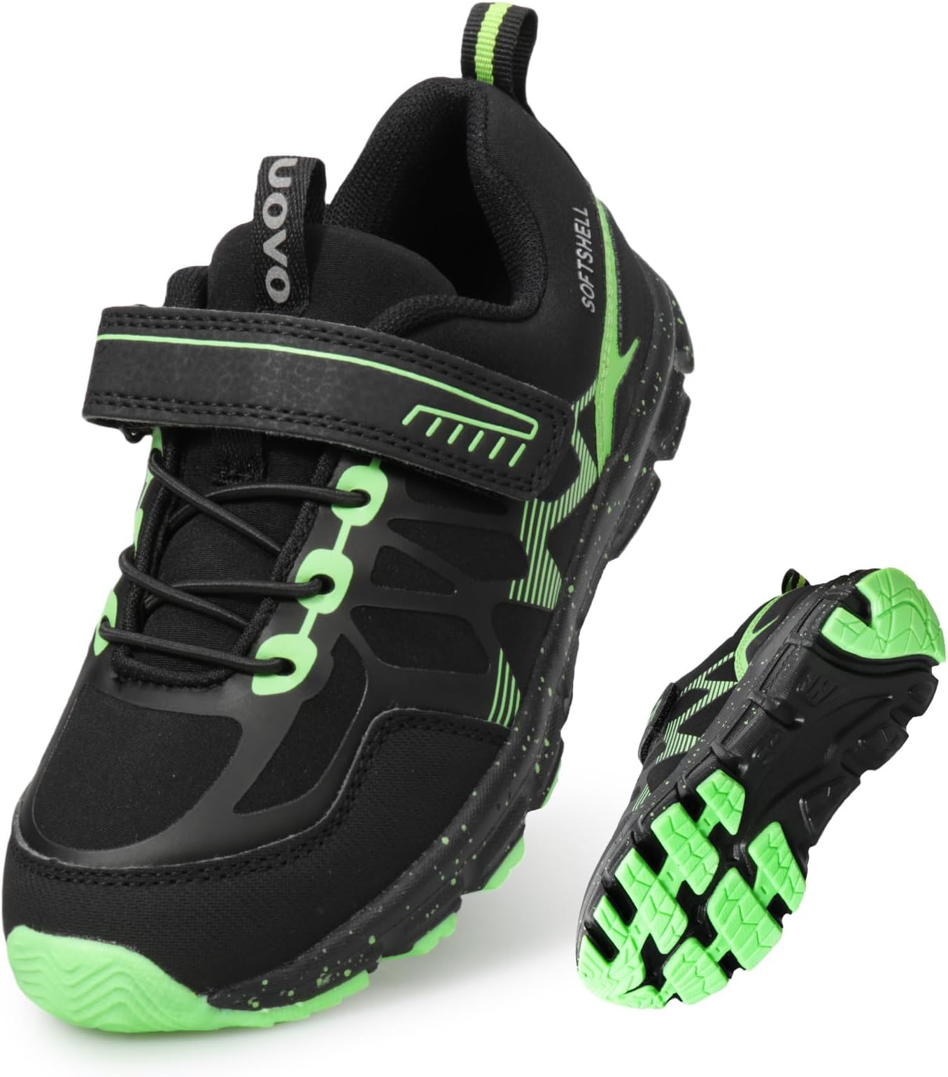 Sponsored Ad – Boys Trainers Kids Walking Shoes Low-Top Sneakers Children Waterproof Trekking Hiking Footwear Running Shoes Black Blue Gray Size 9 UK Child to 5.5 UK