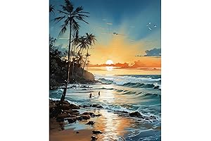 PRASIO Adult Paint by Number Kits on Canvas for Unwinding Creations