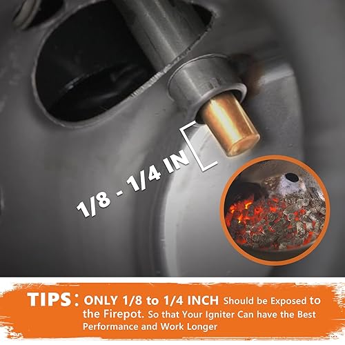 Miniatura 7 de Kit de piezas de repuesto para sonda de carne de temperatura e encendedor de varilla caliente para parrillas de pellets Pit Boss y ahumadores, con 2