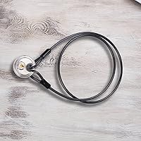 Vista 6 de DELSWIN Candado de disco con cable, bloqueo de disco de acero inoxidable, grillete de 3/8 pulgadas y cable de acero de seguridad de 6 pies