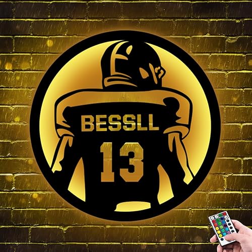 Miniatura 9 de Letrero de neón personalizado para jugador de baloncesto, 16 colores y modos intermitentes con control remoto, lámpara de baloncesto regulable,