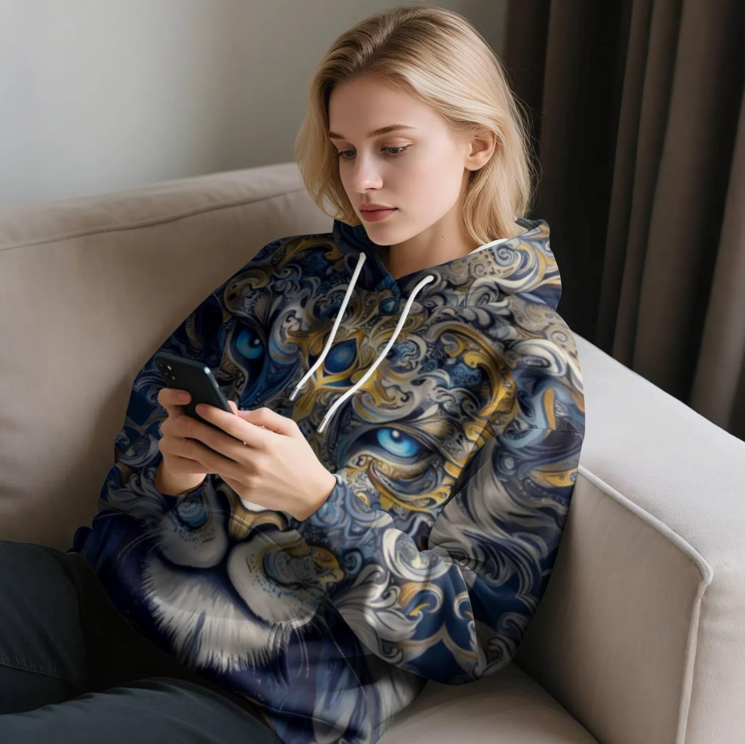 3D Printed Hoodie High Definition Graphic Comfortable and Stylish Unisex Breathable Fabrics Ideal for Casual Wear - Image 6