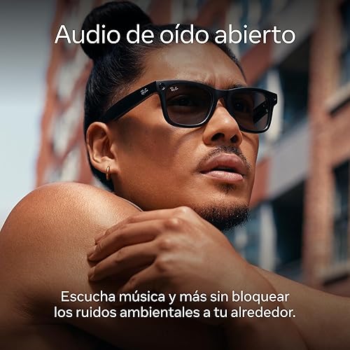 Miniatura 4 de Ray-Ban Meta (Gen 1) Skyler, Shiny Black Smart AI Glasses for Men, Women — 12 MP Camera, Open-Ear Speakers for Audio, Video Recording, Bluetooth