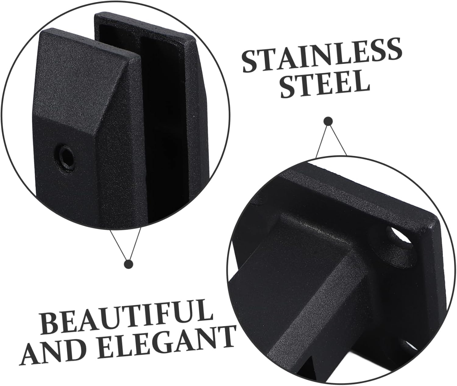 Swimming Pool Glass Clamp Stair Railing Clip for Easy Installation No Required Smooth for Modern Look Versatile Glass Fixing Accessory