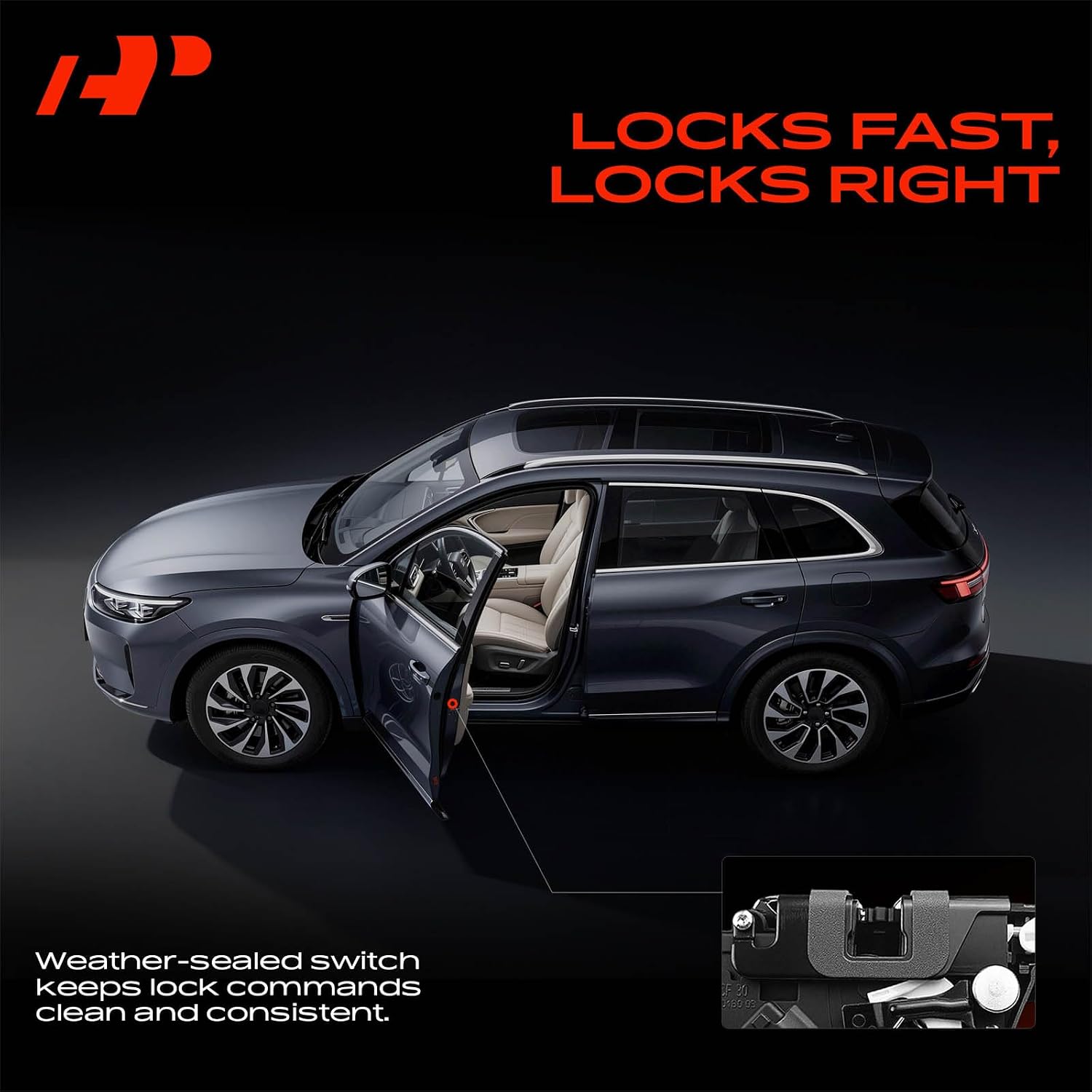 A-Premium Rear Left Driver Side Door Lock Actuator Compatible with Land Rover LR4 2010-2016, Range Rover Evoque 2012-2015, Range Rover Sport 2010-2013